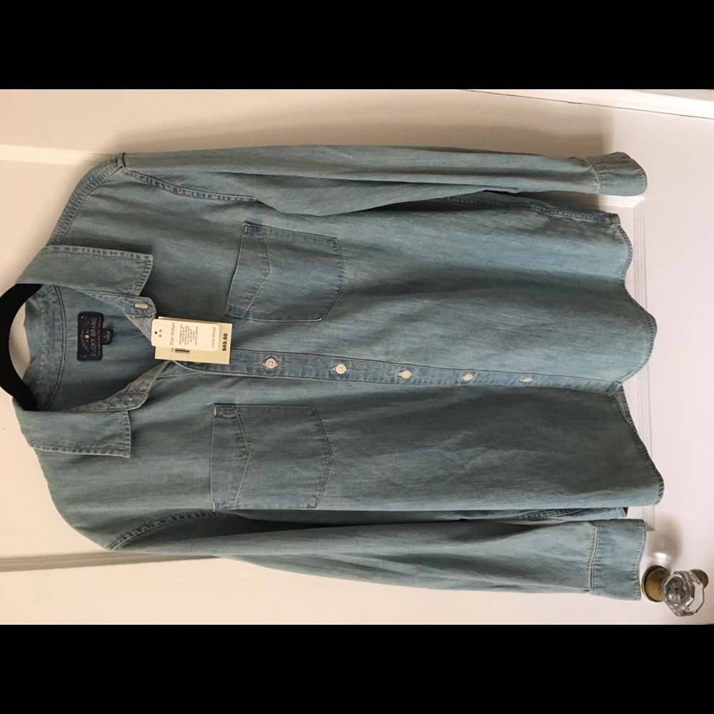 NWT Lucky Brand Demin Shirt size L